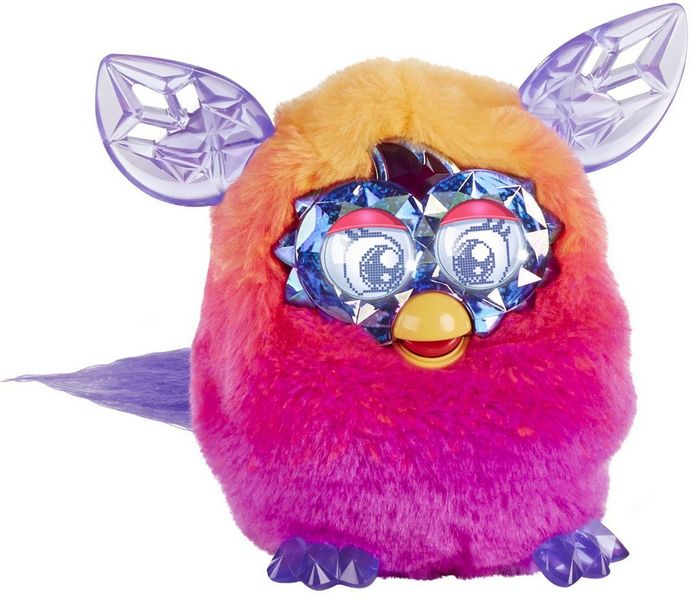 Интерактивная игрушка Ферби Бум Кристал Желто-оранжевый , русскоговорящий, Furby Boom Hasbro A9614
