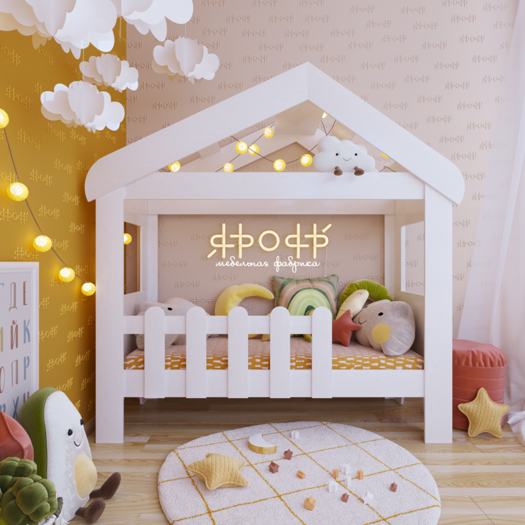 Кровать Домик Ярофф купить в Екатеринбурге - Neo Baby